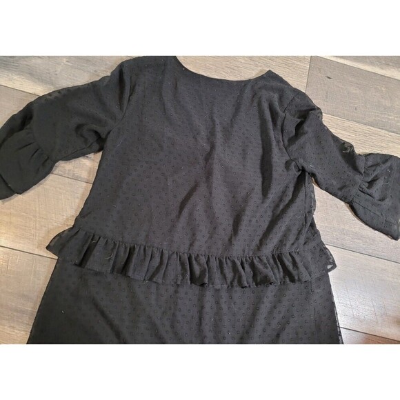 Lulus Favorite Daydream Black Swiss Dot Ruffled Mini Dress - Picture 7 of 8